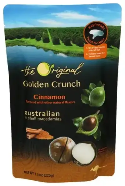 Golden Crunch Macadamias Cinnamon