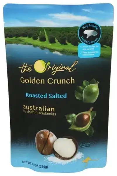 Golden Crunch Macadamias Roastted Saltd