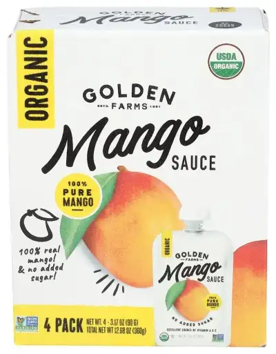 Golden Farms Sauce Mango 4Pk