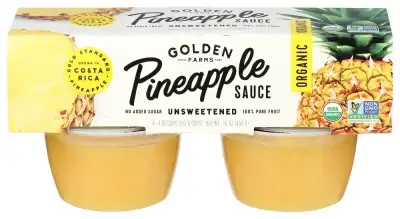 Golden Farms Sauce Pnpple Cup Org 4Pk