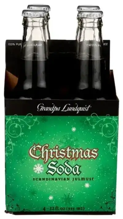 Grandpa Lundquist Soda 4Pk Christmas