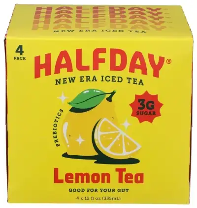 Halfday Tea Iced Preb Lemon 4Pk