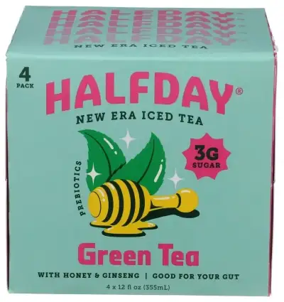 Halfday Tea Iced Preb Gr Tea 4Pk