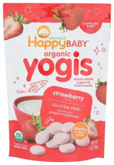 Happy Baby Snack Yogurt Strwbrry Org
