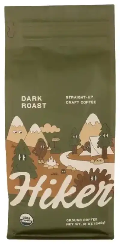 Hiker Coffee Ground Dark Roastt Coffee