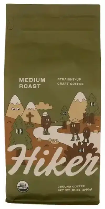Hiker Coffee Ground Medium Roastt Coffee