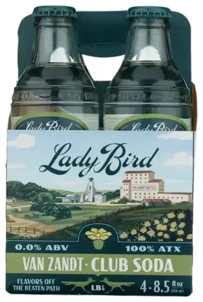 Lady Bird Soda Co Club Soda Van Zandt 4Pk