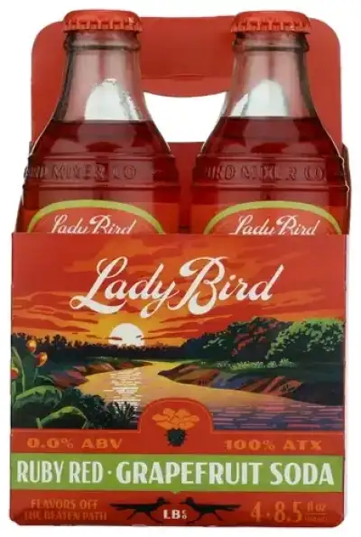 Lady Bird Soda Co Soda Ruby Red Grpfrt 4Pk