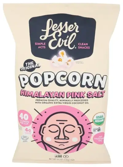Lesser Evil Popcorn Hymly Pink Organic