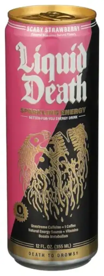 Liquid Death Bev Enrg Scary Strawberry