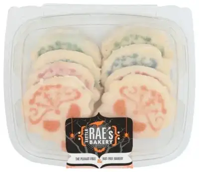 Little Raes Bakery Cookie Pak Shrtbrd Skull