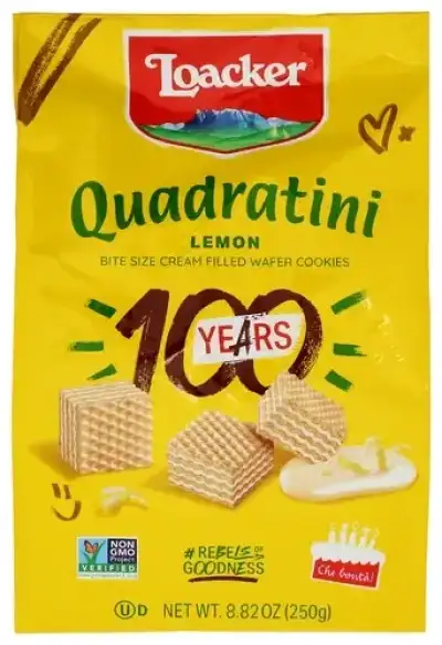Loacker Wafer Qudrtni Lemon 250G