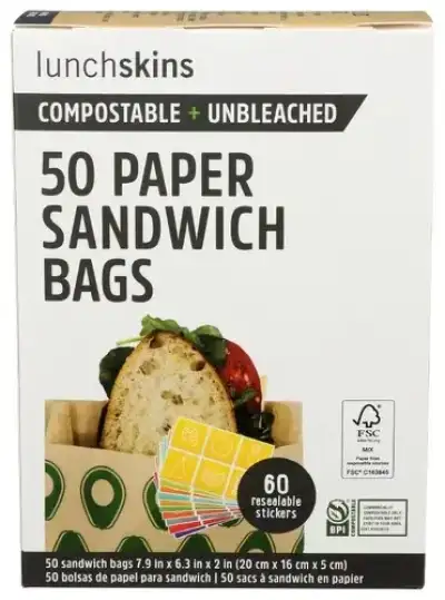 Lunchskins Bag Unblch Papr Snd Avo