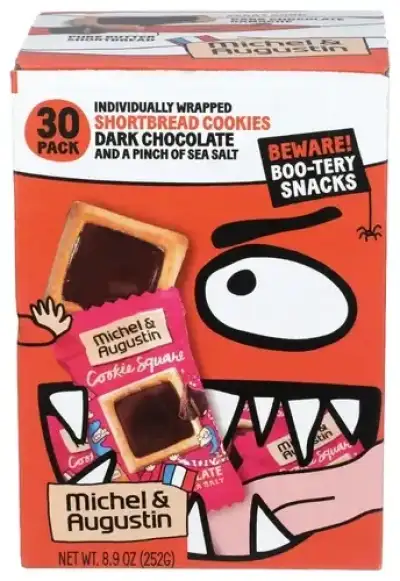 Michel Et Augustin Cookie Sqr Hallween 30Ct