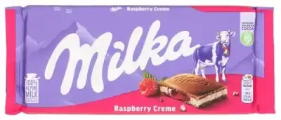 Milka Bar Choc Raspberry
