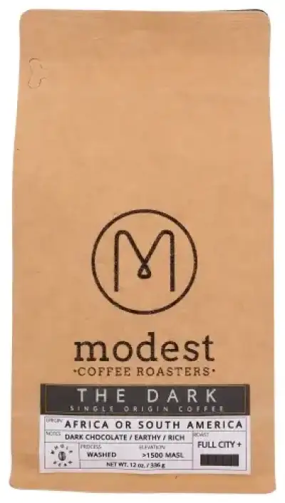 Modest Coffee Roasters Dark Single Origin Coffee