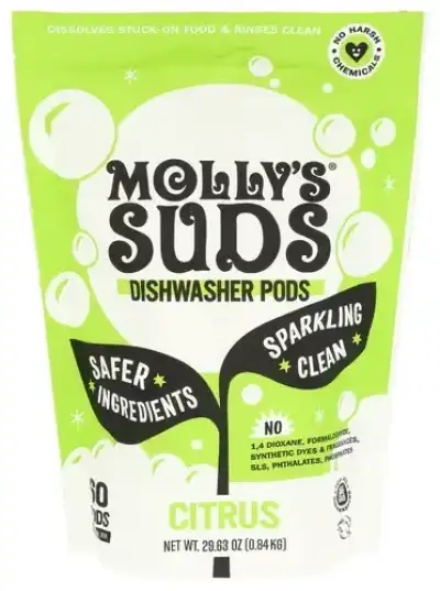 Mollys Suds Autodish Pods Citrus 60C