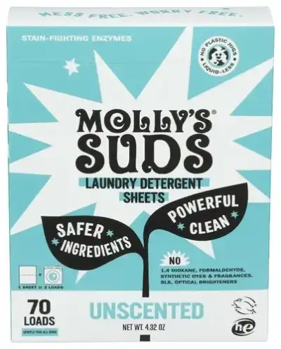 Mollys Suds Laundry Sheets Unscn 70L