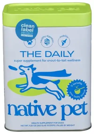 Native Pet Dog Supplmt Daily Powder