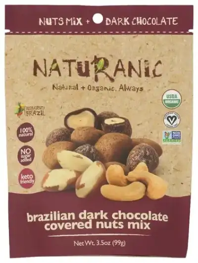 Naturanic Snack Mix Nuts Choc Org