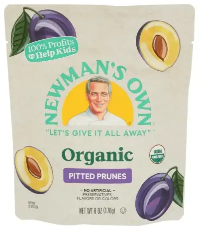 Newmans Own Organic Prunes Pitted Org Zipbag