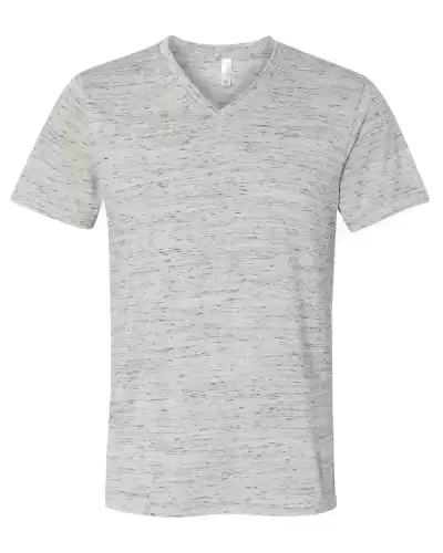 BELLA + CANVAS 3655 Unisex Textured Jersey V-Neck Tee 2 Pack