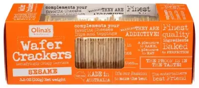 Olinas Bakehouse Crackers Wafer Sesame