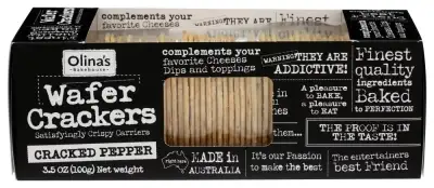 Olinas Bakehouse Cracker Wafer Crckd Peppr