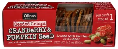 Olinas Bakehouse Crisps Seed Crnbrry Pmpkn