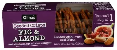 Olinas Bakehouse Crisps Fig & Almond Seeded