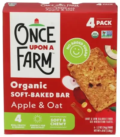 Once Upon A Farm Bar Baked Apple & Oat 4Pc