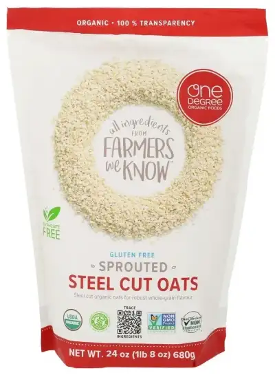 One Degree Oats Steel Cut Sprtd Org