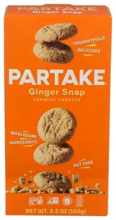 Partake Foods Cookie Ginger Snap