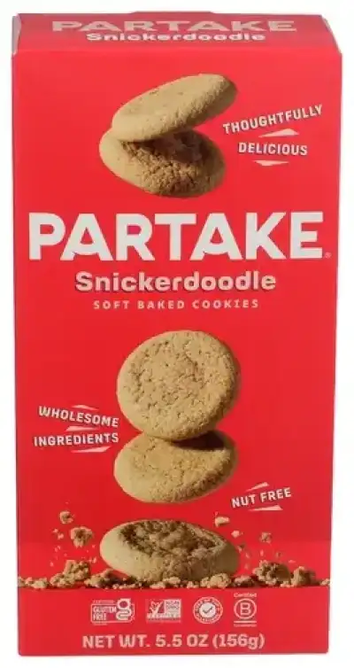 Partake Foods Cookie Sb Snickerdoodle