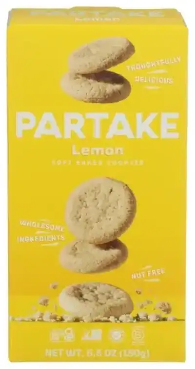 Partake Foods Cookies Soft Baked Lemon