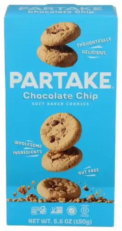 Partake Foods Cookie Choc Chip Soft Bke