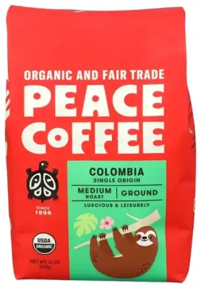 Peace Coffee Ground Colombia Coffee