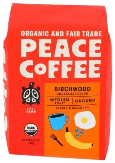 Peace Coffee Ground Birchwood Coffee