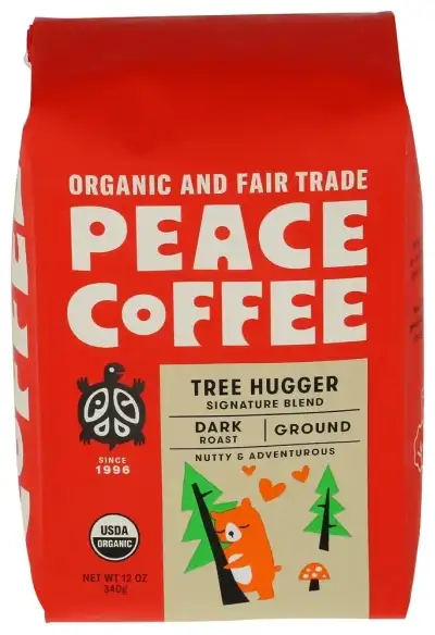 Peace Coffee Ground Treehugger Coffee