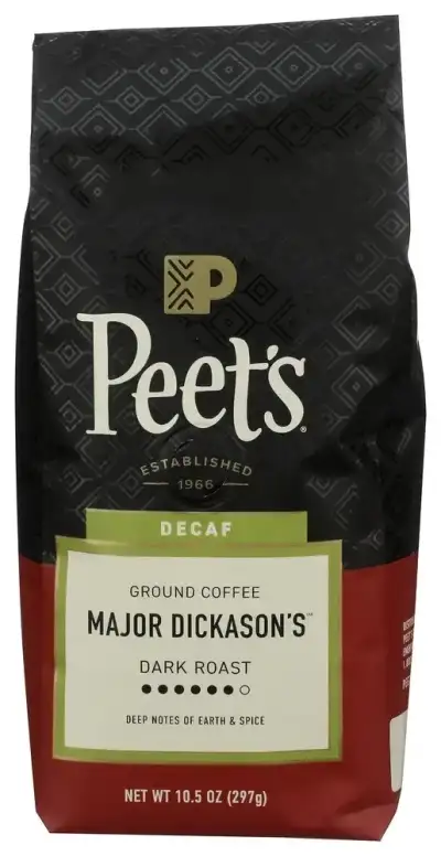 Peets Coffee Ground Dcaf Mdb Coffee