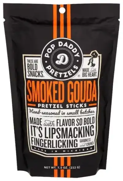 Pop Daddy Popcorn & Pretz Pretzels Smoked Gouda