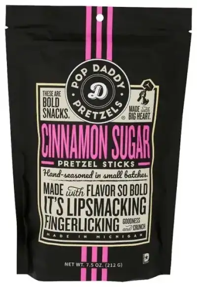Pop Daddy Popcorn & Pretz Pretzels Cinnamon Sugar