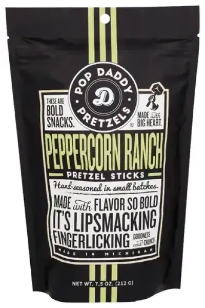 Pop Daddy Popcorn & Pretz Pretzel Peppercorn Ranch