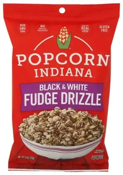 Popcorn Indiana Popcorn Drzld Choc Blk&White