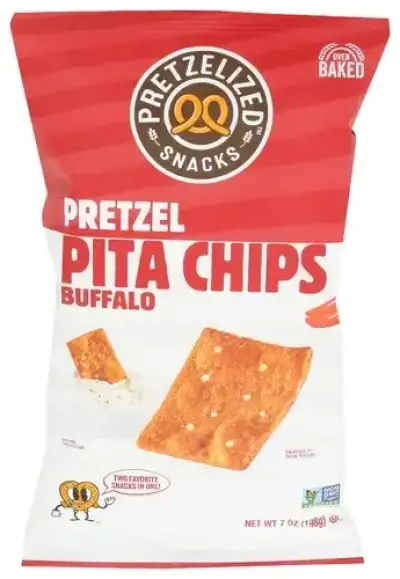Pretzelized Snacks Chips Prtzl Pita Buffalo