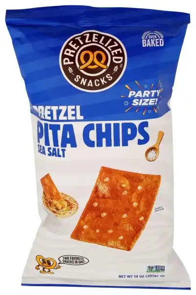 Pretzelized Snacks Chips Prtzl Pita Sea Slt