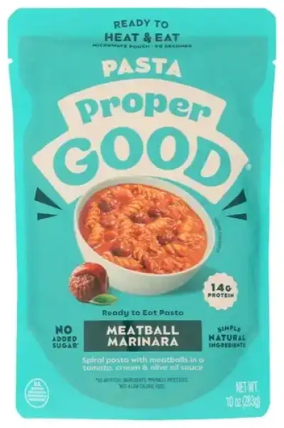 Proper Good Pasta Meatball Marinara