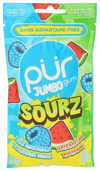 Pur Gum Jmb Brsp Wtrmln 20Pc