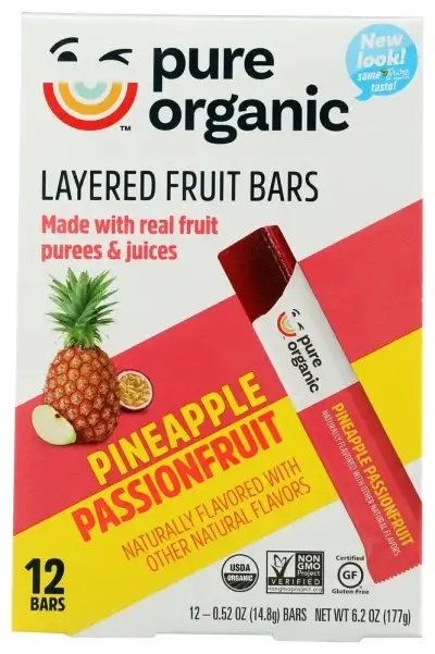 Pure Organic Bar Pineapple Passion Frt