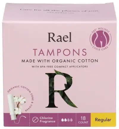 Rael Tampons Reg Cotton Org